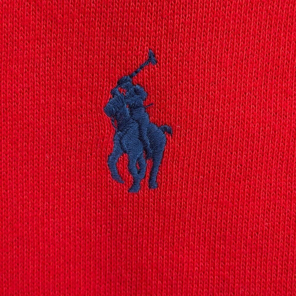 POLO RALPH LAUREN Hoodie L Fleece Lined Full Zip Sweatshirt Waffle Hood Red - Picture 8 of 15